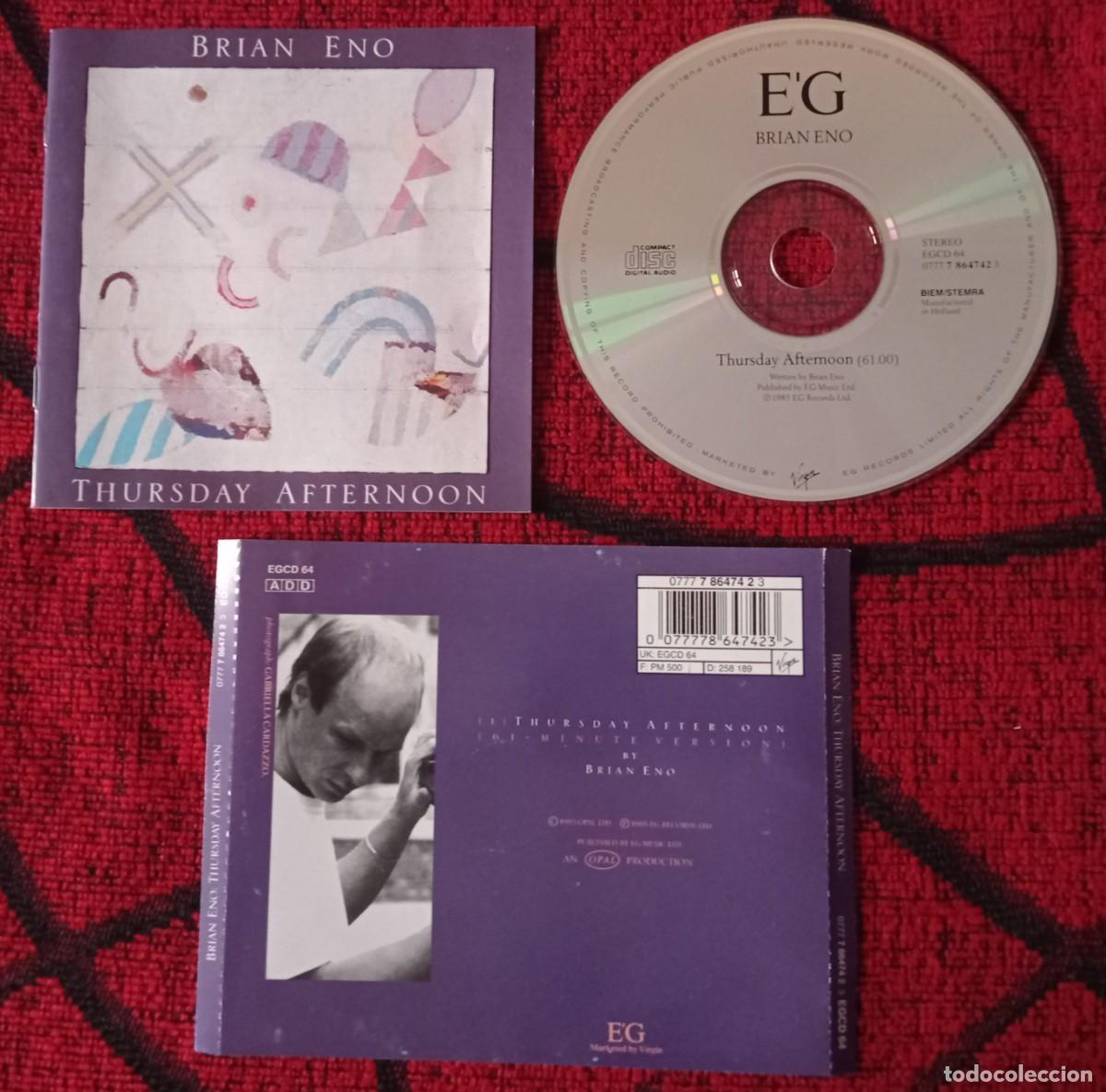 CDs de m&uacute;sica: BRIAN ENO ** Thursday Afternoon ** CD REEDICION HOLANDA - Foto 1