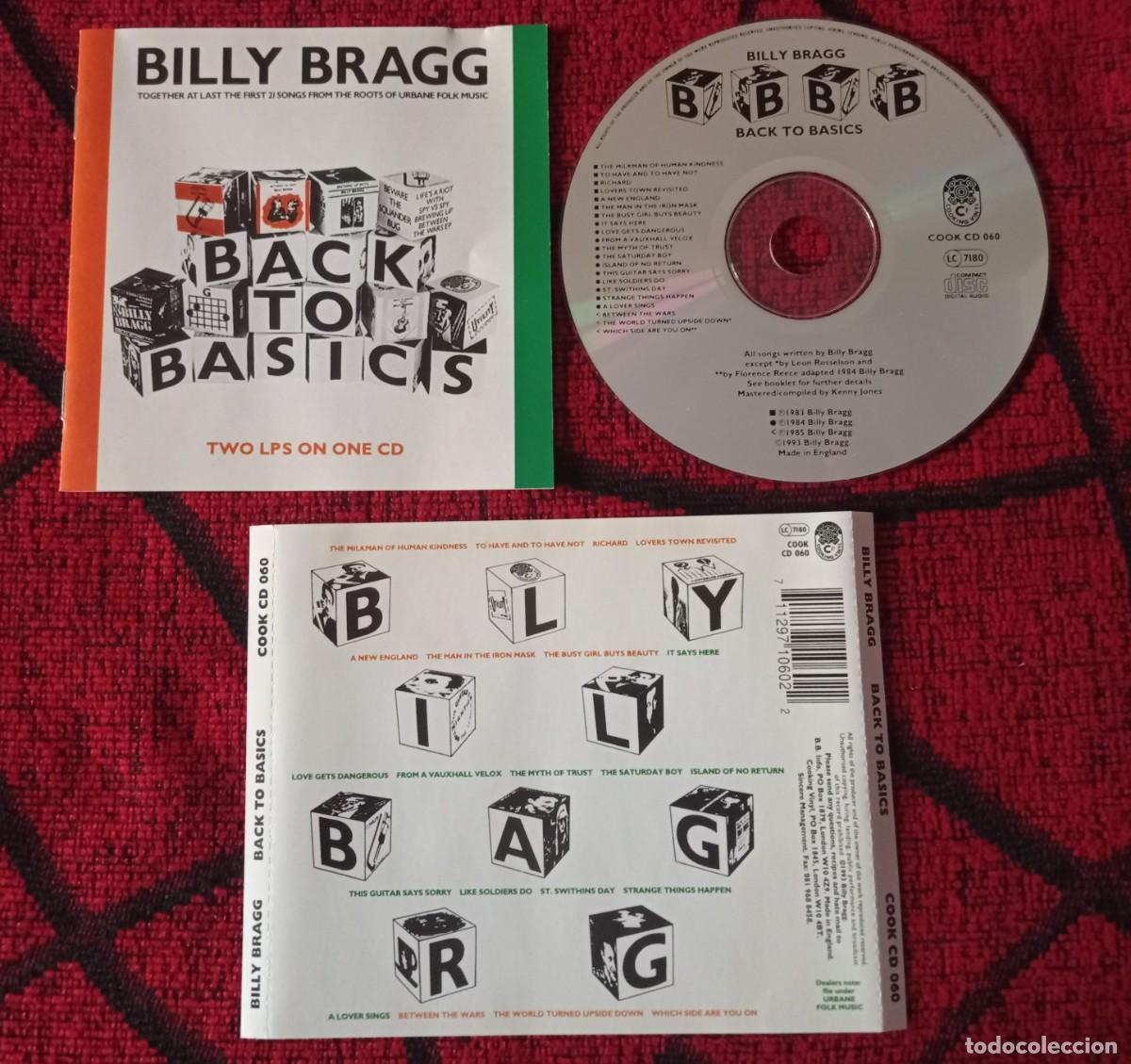 CDs de m&uacute;sica: BILLY BRAGG ** Back To Basics ** 1993 UK CD ORIGINAL - Foto 1
