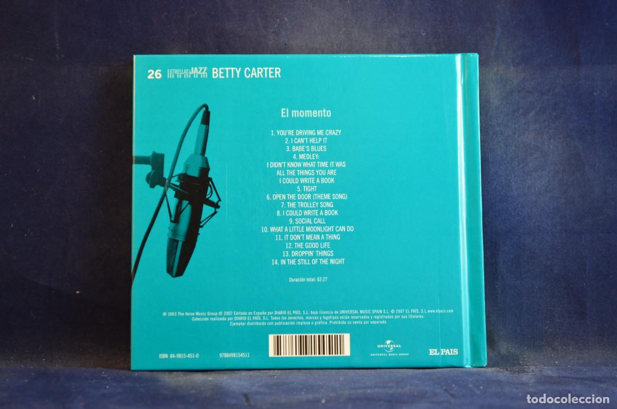 CDs de m&uacute;sica: BETTY CARTER &ndash; EL MOMENTO - CD - Foto 2