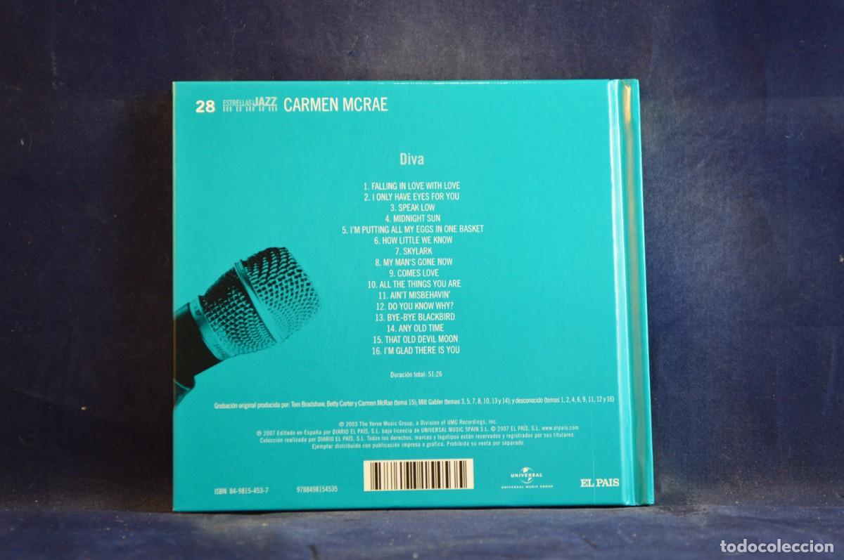 CDs de m&uacute;sica: CARMEN MCRAE &ndash; DIVA (THE DIVA SERIES) - CD - Foto 2