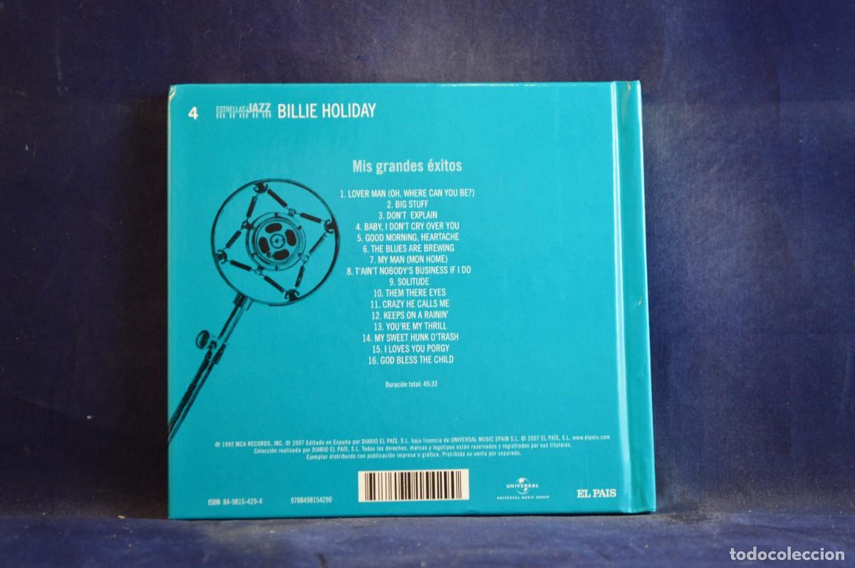 CDs de m&uacute;sica: BILLIE HOLIDAY &ndash; MIS GRANDES &Eacute;XITOS - CD - Foto 2