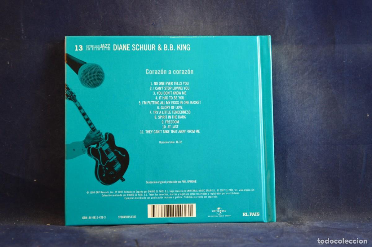 CDs de m&uacute;sica: DIANE SCHUUR, B.B. KING &ndash; CORAZ&Oacute;N A CORAZ&Oacute;N - CD - Foto 2