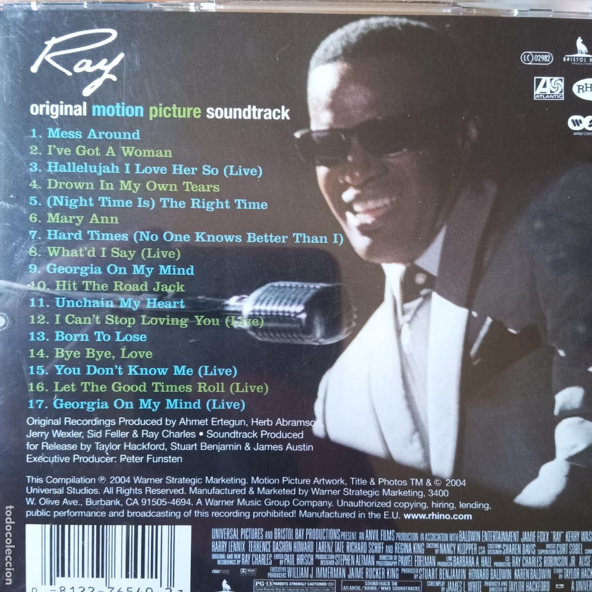 CDs de m&uacute;sica: RAY CD BSO RAY CHARLES SOUNDTRACK. - Foto 2