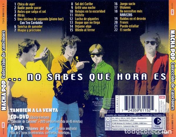CDs de m&uacute;sica: Nacha Pop &ndash; Colecci&oacute;n De Canciones - Foto 2