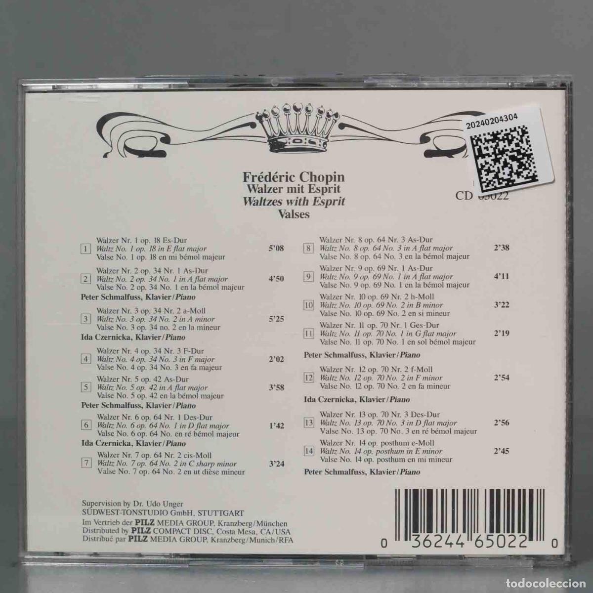 CDs de m&uacute;sica: CD. CHOPIN. VALSES. UNGER - Foto 2