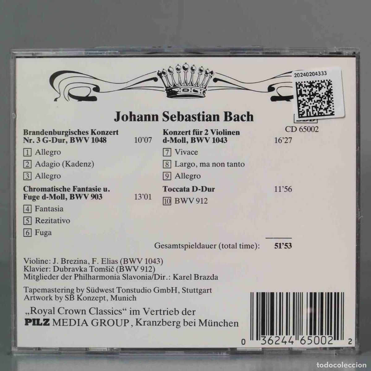 CDs de m&uacute;sica: CD. BACH. BERUHMTE KONZERTE - Foto 2