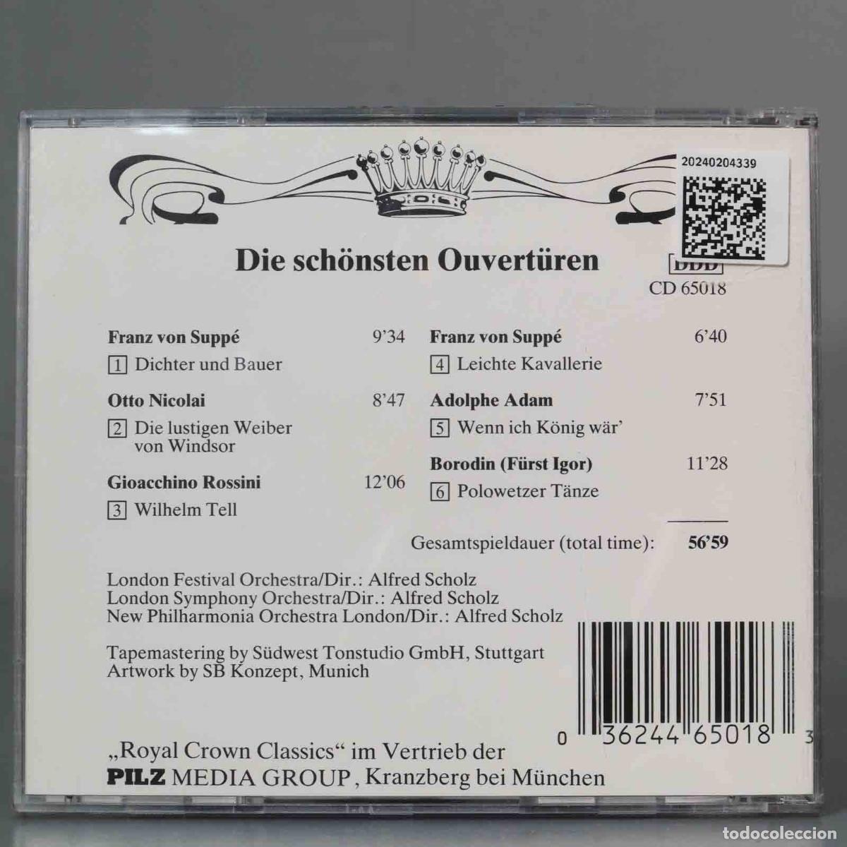 CDs de m&uacute;sica: CD. DIE SCHONSTEN OUVERTUREN - Foto 2