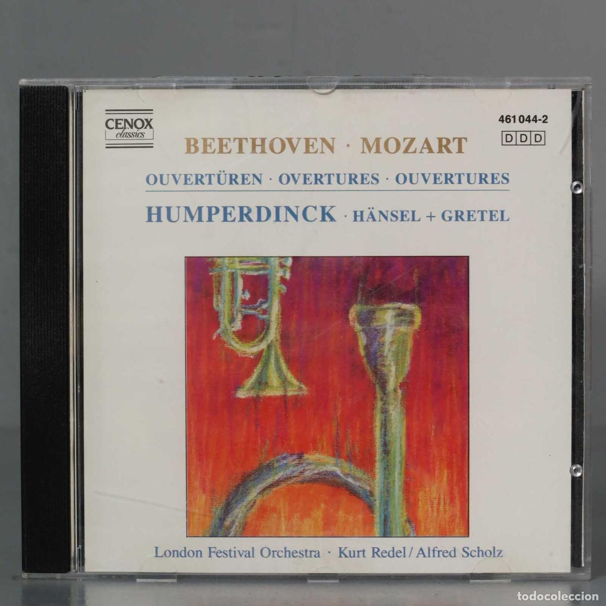CDs de m&uacute;sica: CD. OVERTURES. MOZART. BEETHOVEN. SCHOLZ - Foto 1