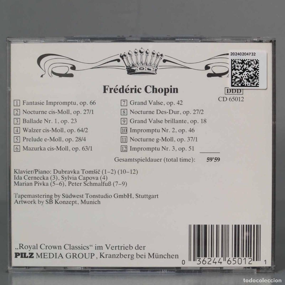 CDs de m&uacute;sica: CD. CHOPIN. FANTASIE IMPROMPTU - Foto 2