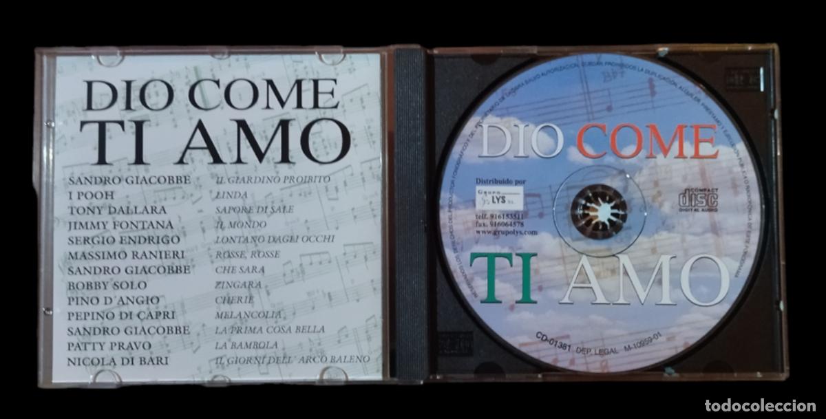 CDs de m&uacute;sica: CD DIO COME / TI AMO. VERSIONES ORIGINALES. - Foto 2