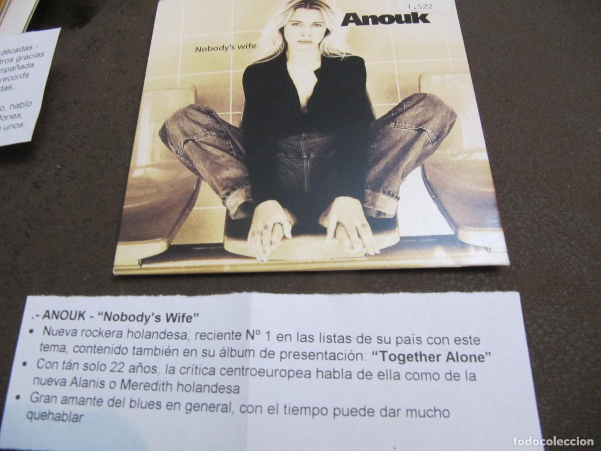 CDs de m&uacute;sica: Anouk &ndash; Nobodys Wife CD SINGLE CADENA 100 - Foto 1