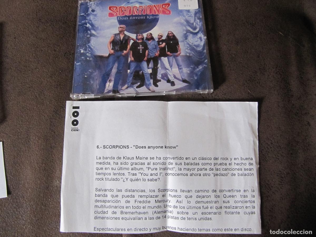 CDs de m&uacute;sica: Scorpions - Does Anyone Know (CD, Single Cadena 100) - Foto 1