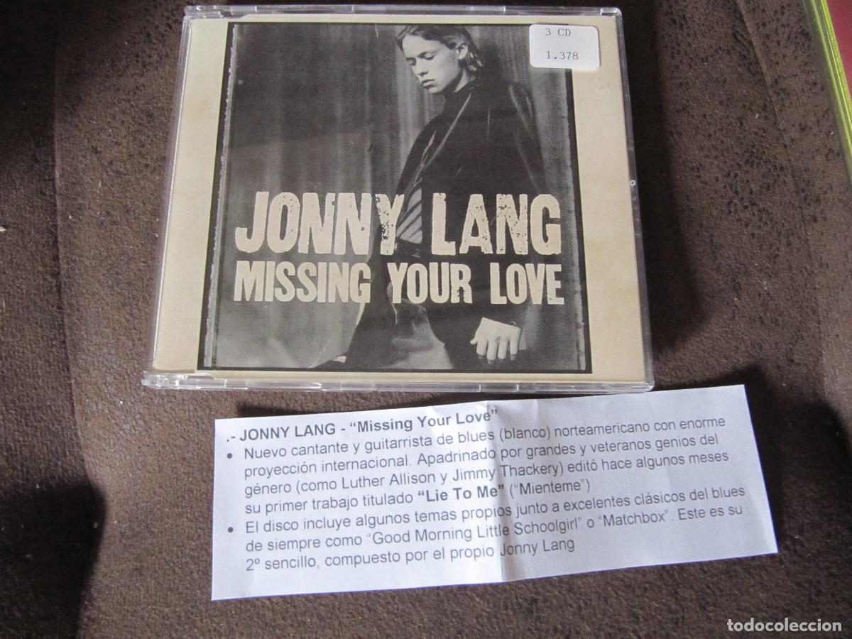 CDs de m&uacute;sica: JONNY LANG - MISSING YOUR LOVE - CD SINGLE CADENA 100 - Foto 1