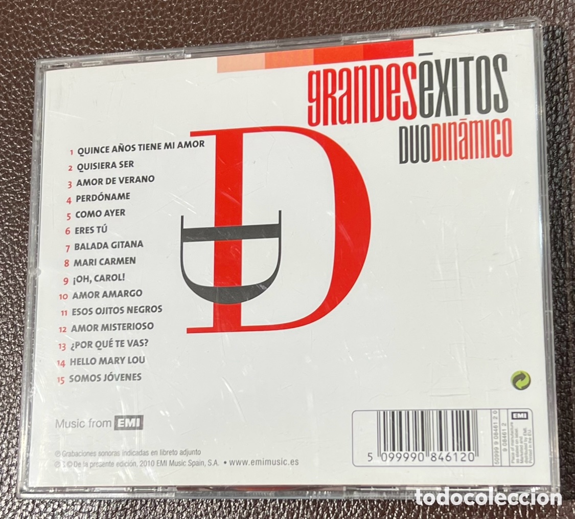 CDs de m&uacute;sica: CD. D&uacute;o Din&aacute;mico. &ldquo;Grandes &Eacute;xitos&rdquo;. - Foto 2