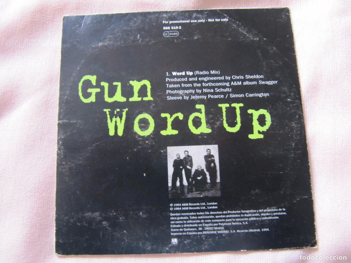 CDs de m&uacute;sica: GUN PROMO CD SINGLE WORD UP - Foto 3