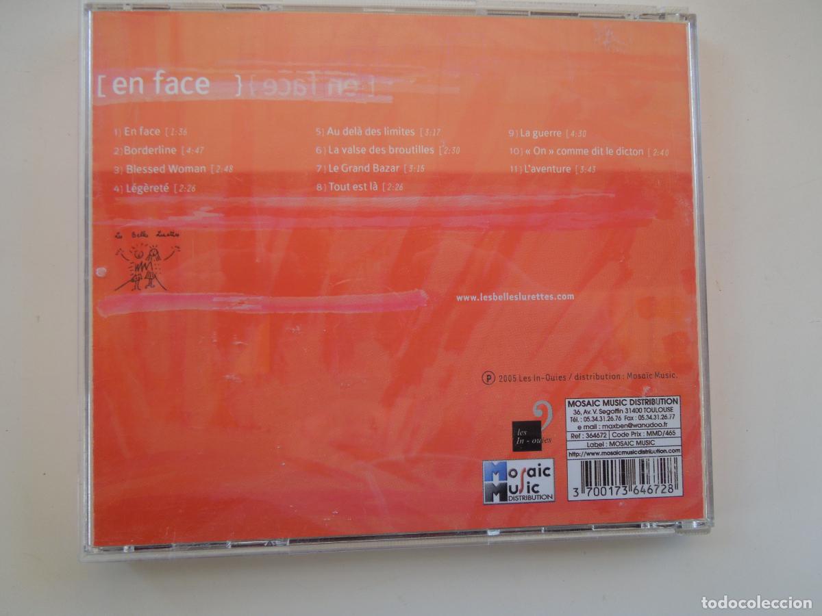 CDs de m&uacute;sica: LES BELLES LURETTES - EN FACE - CD - Foto 3