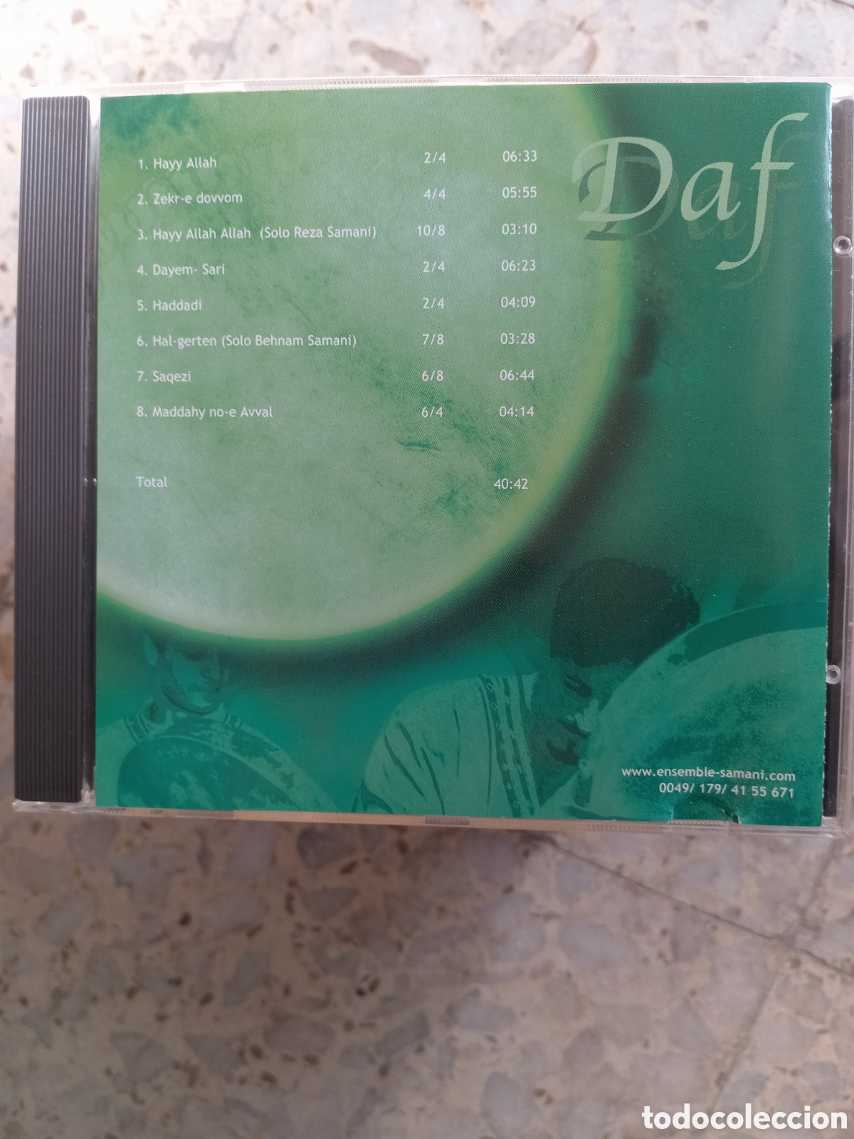 CDs de m&uacute;sica: CD DAF ENSEMBLE SAMANI VOL III BEHNAM SAMANI REZA SAMANI - Foto 2