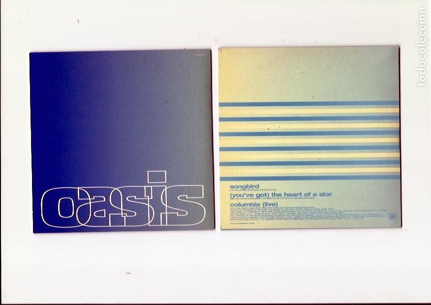 CDs de M&uacute;sica: OASIS. Songbird. Little by little. The Hindu times. Stop crying your heart out. Sunda (6 cds single)