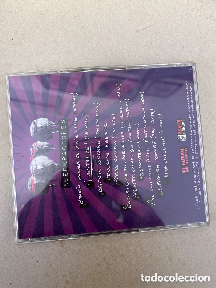 CDs de m&uacute;sica: Fe de Ratas. Abeerraciones. - Foto 2