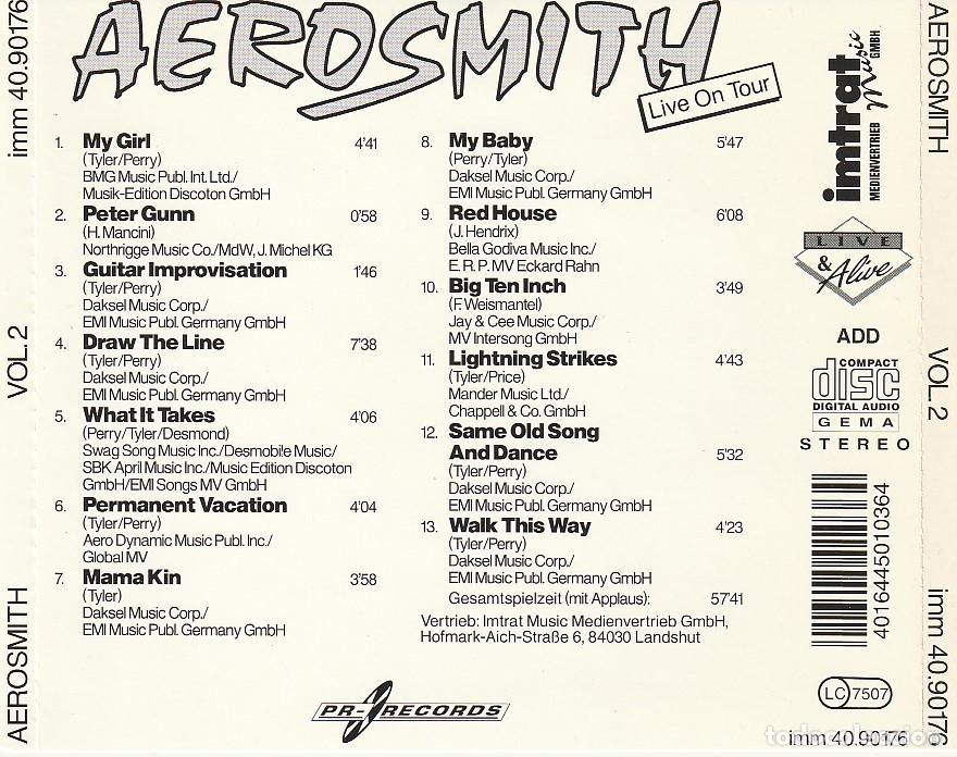 CDs de m&uacute;sica: CD AEROSMITH - Live USA - Vol 2 - Foto 2