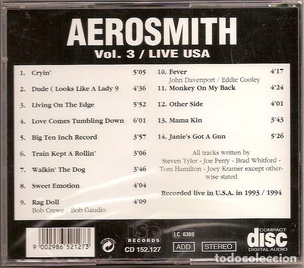 CDs de m&uacute;sica: CD AEROSMITH - Live USA - Vol 3 - Foto 2