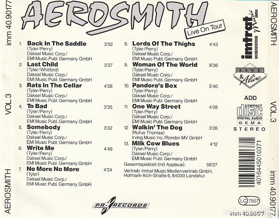 CDs de m&uacute;sica: CD AEROSMITH - Live USA - Vol 3 - Foto 2