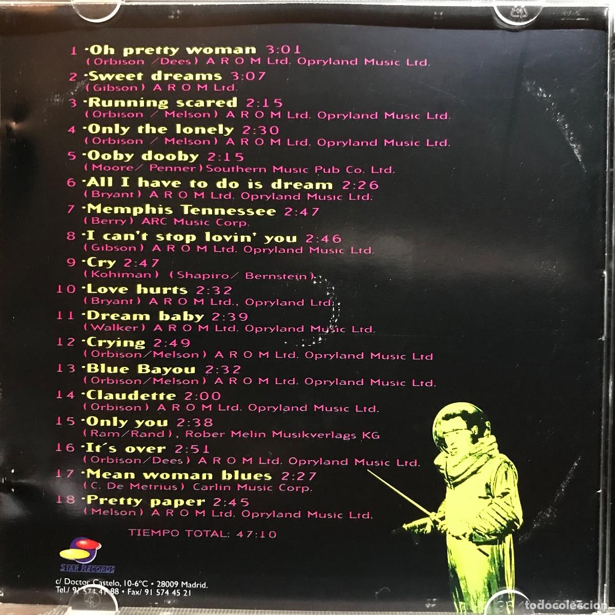CDs de m&uacute;sica: ROY ORBISON ● 18 Grandes &Eacute;xitos En Versi&oacute;n Original ● [CD] CD, Compilation - Foto 2