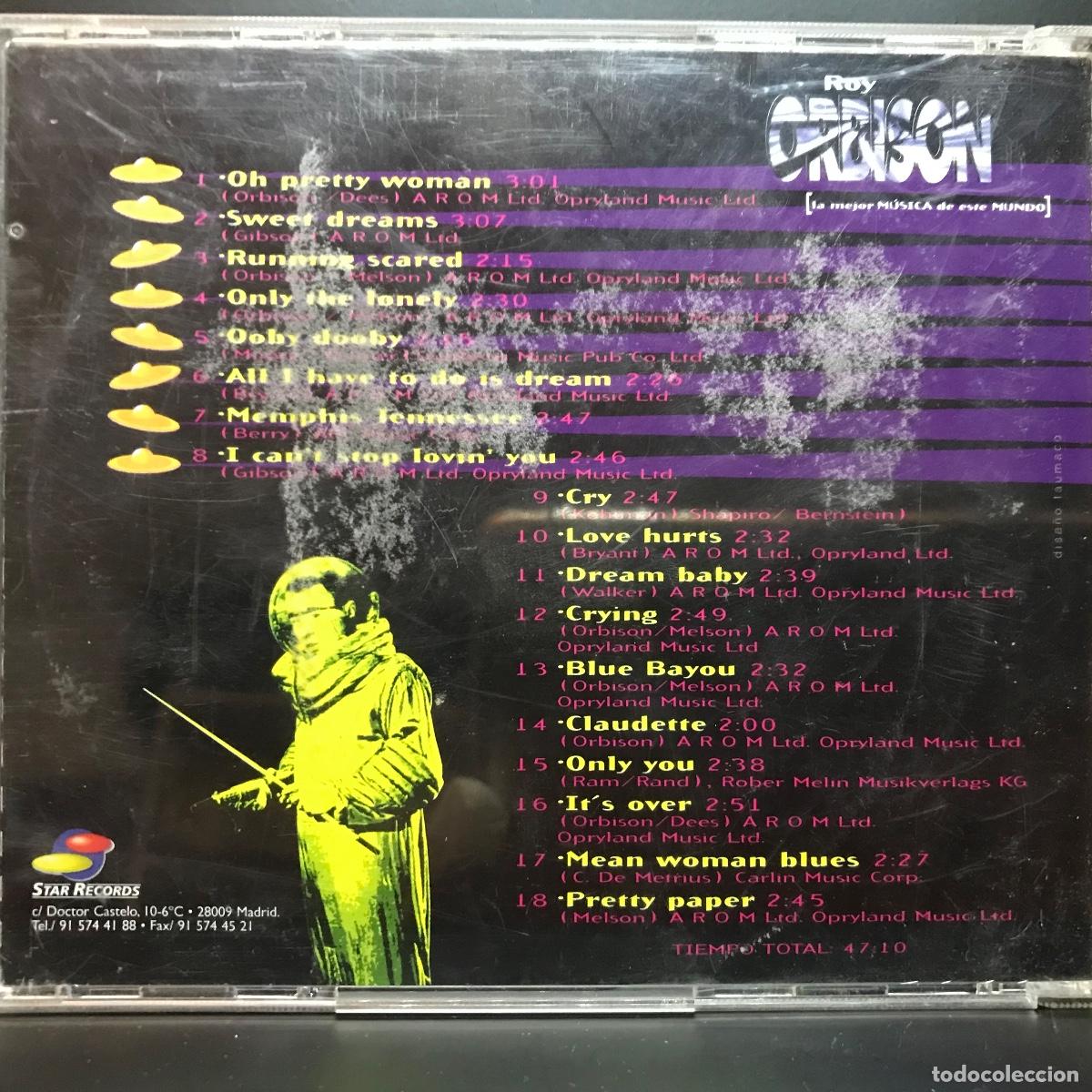 CDs de m&uacute;sica: ROY ORBISON ● 18 Grandes &Eacute;xitos En Versi&oacute;n Original ● [CD] CD, Compilation - Foto 4