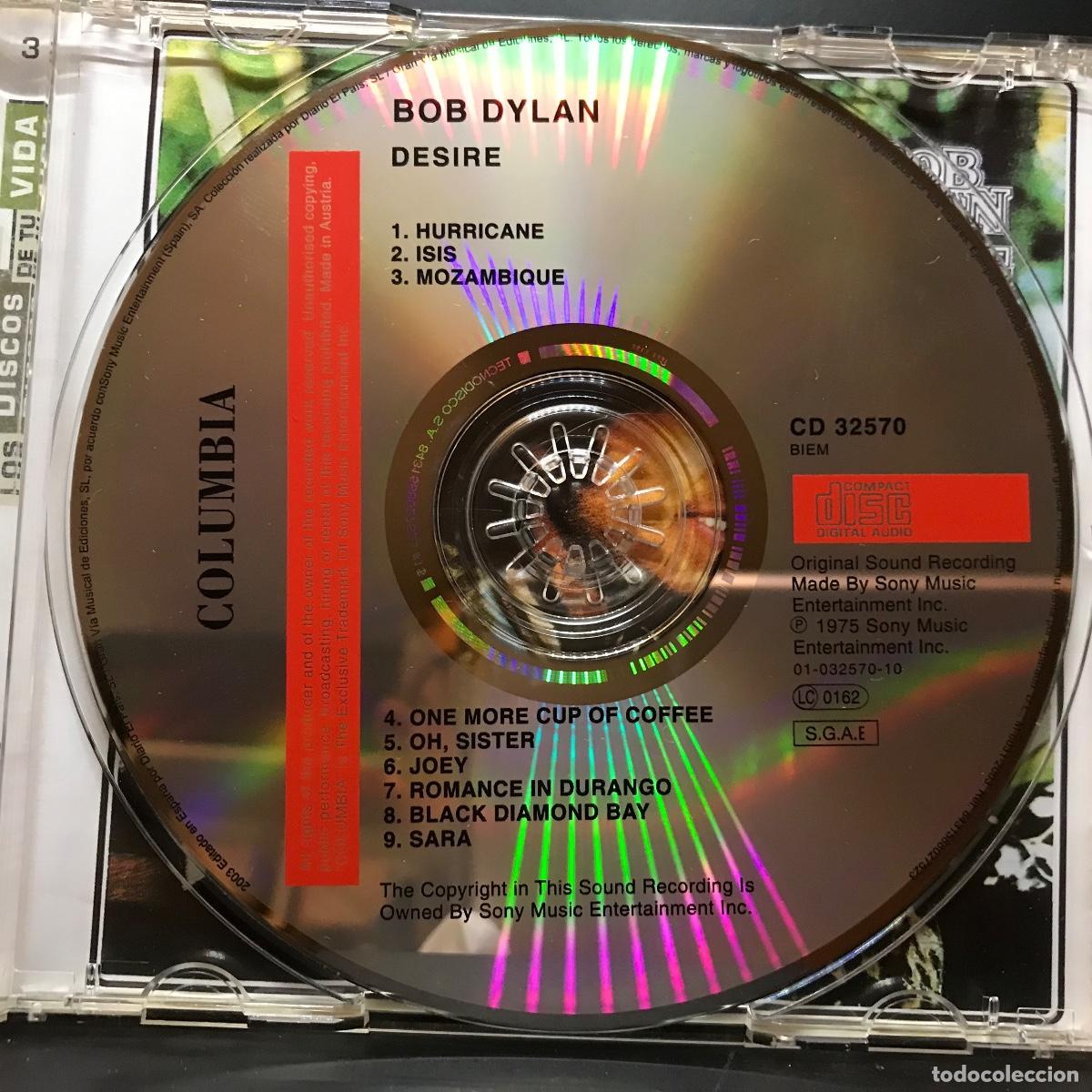 CDs de m&uacute;sica: Bob Dylan ● Desire ● [CD] CD, Album, Reissue - Foto 3