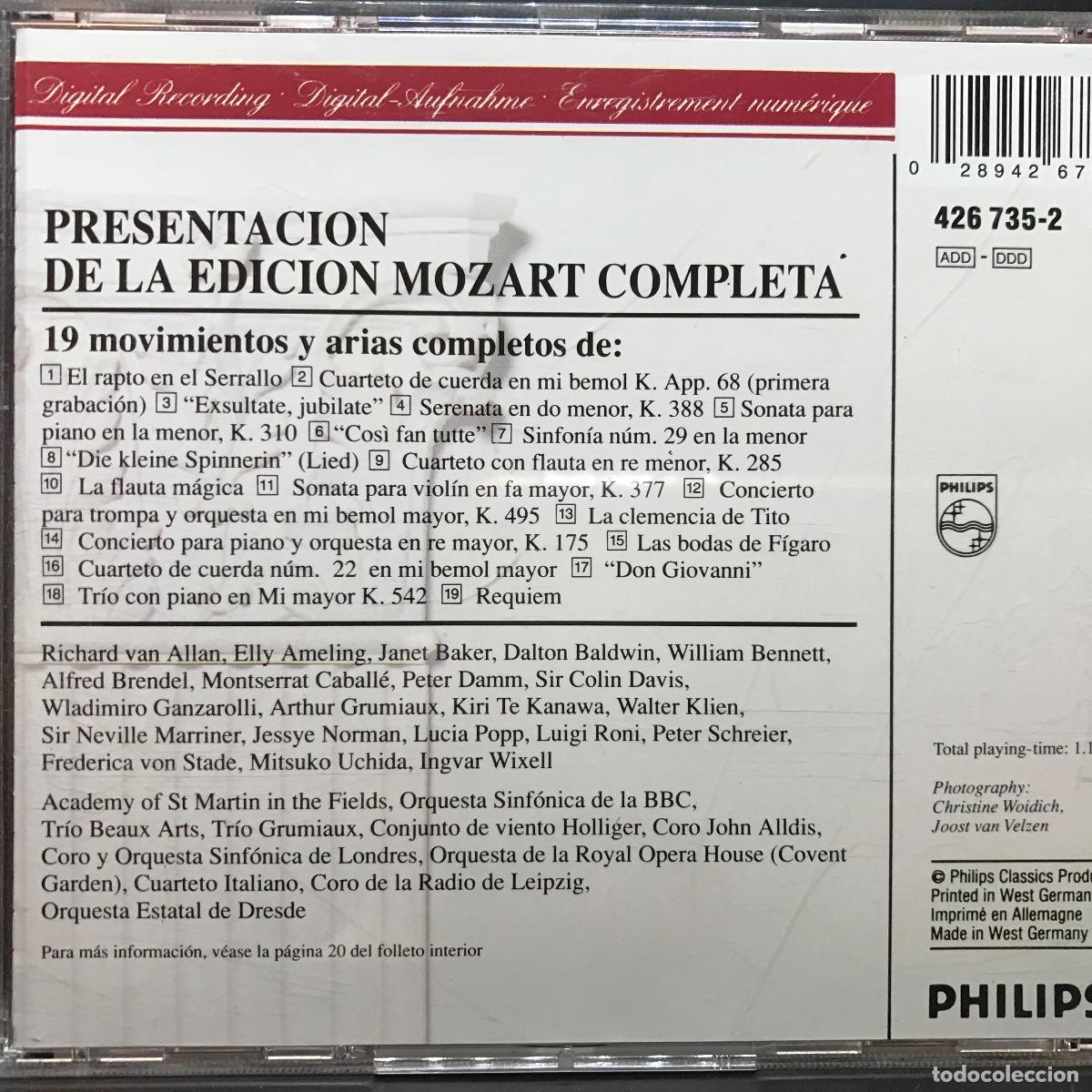 CDs de m&uacute;sica: Mozart ● Presentaci&oacute;n de la Edici&oacute;n Mozart Completa ● [CD] CD, Compilation - Foto 4