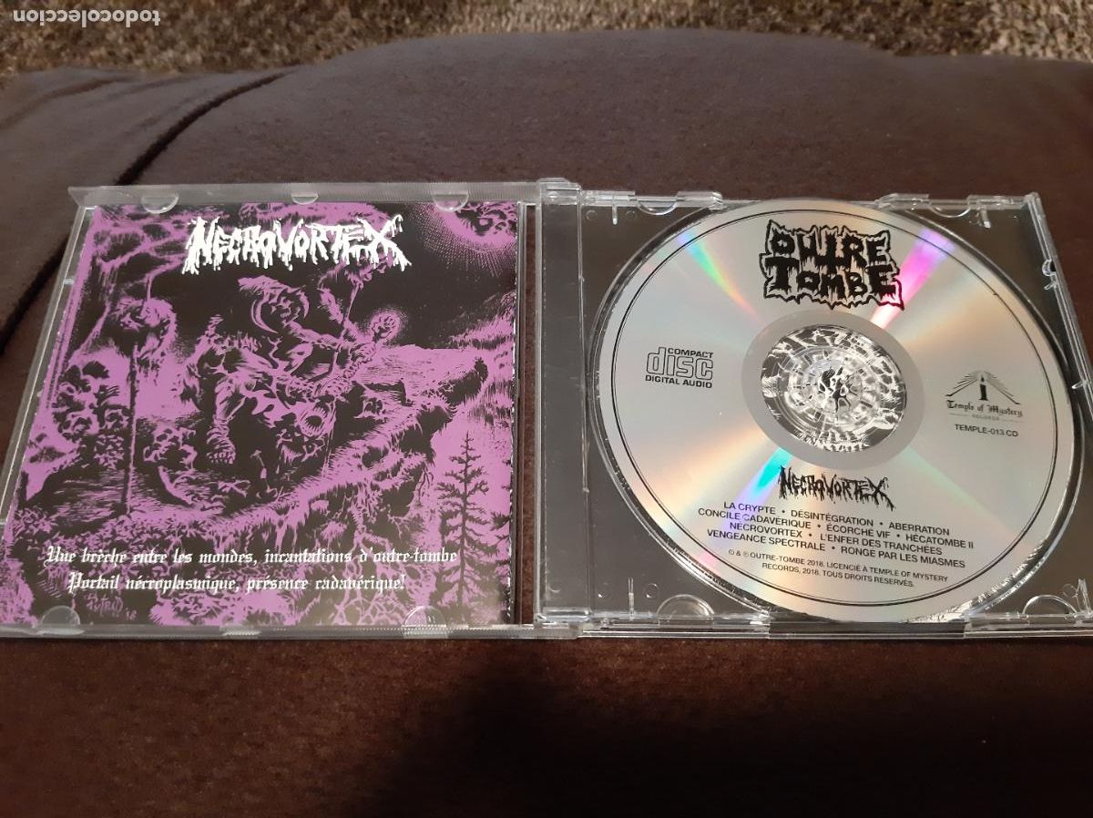 CDs de m&uacute;sica: OUTRE-TOMBE -N&Eacute;CROVORTEX- (2018) CD - Foto 2