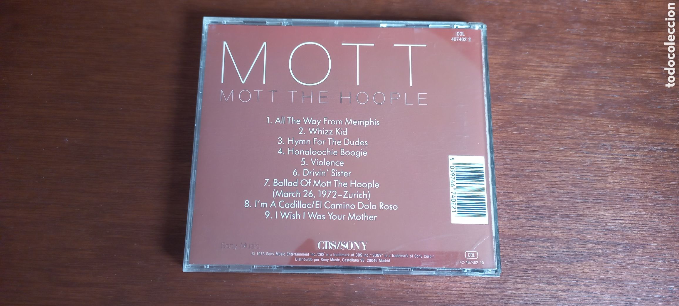 CDs de m&uacute;sica: Mott Cd Mott the Hoople como nuevo - Foto 2