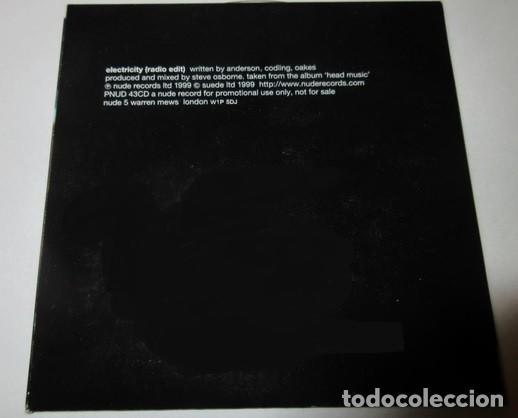 CDs de m&uacute;sica: SUEDE * ELECTRICITY * CD-Single * PROMOCIONAL - - Foto 2