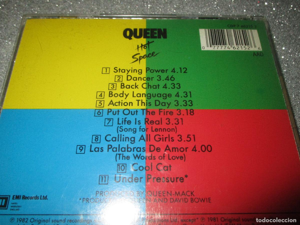 CDs de m&uacute;sica: QUEEN ( HOT SPACE ) - CD - CDP 7 46215 2 - BACK CHAT - COOL CAT - DANCER ... - Foto 4