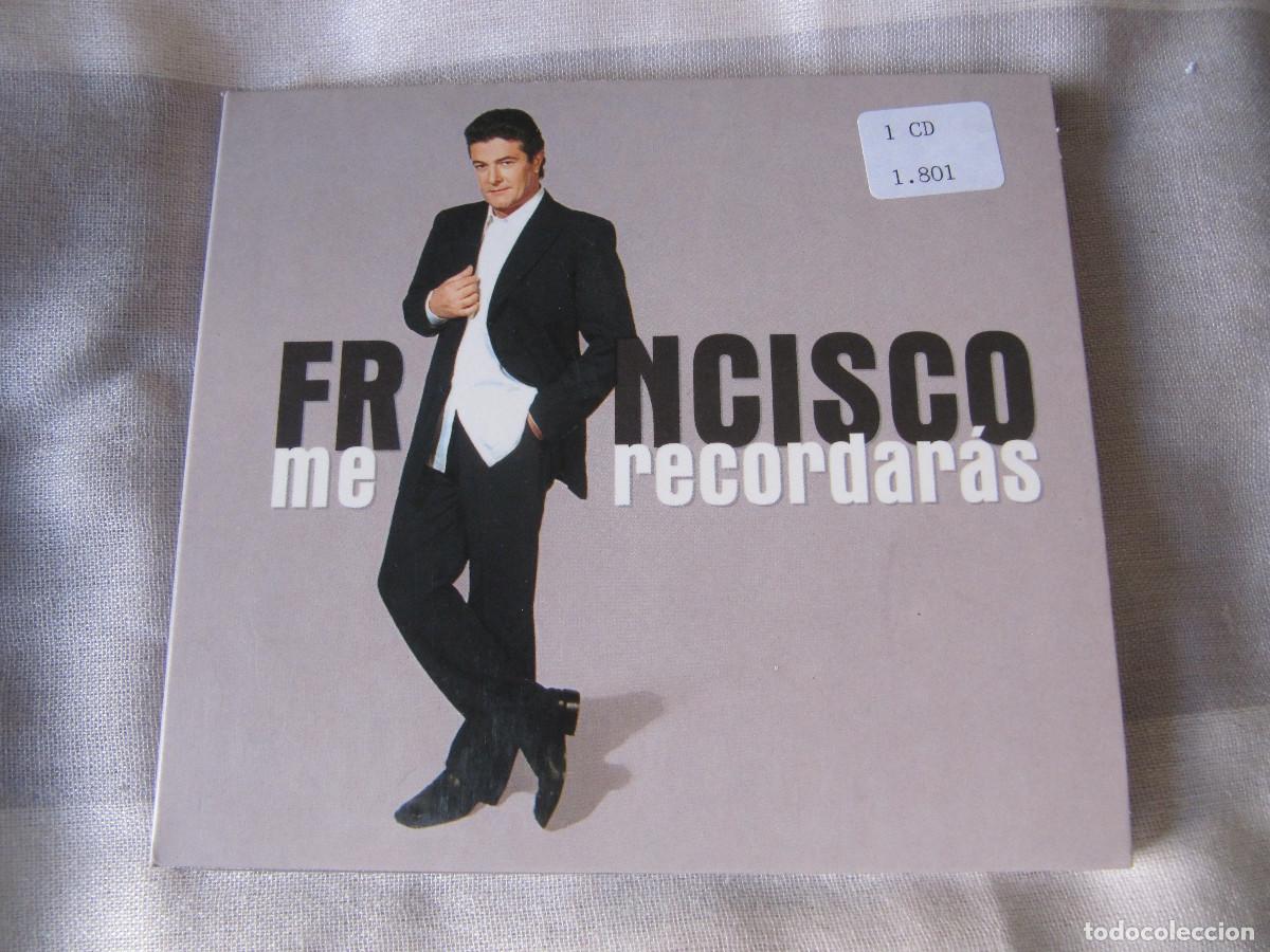 CDs de m&uacute;sica: FRANCISCO ME RECORDARAS 12 TRACKS CD - Foto 1