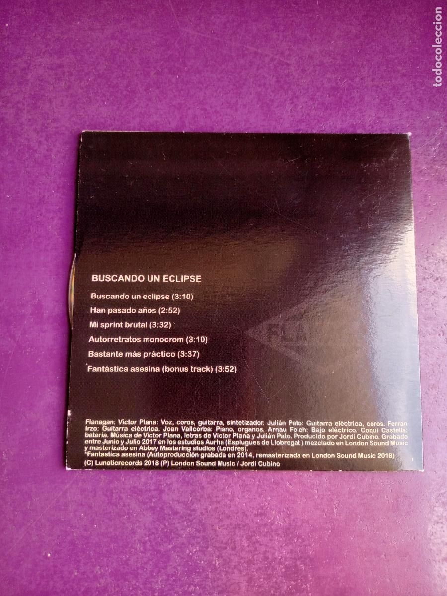 CDs de m&uacute;sica: Flanagan &ndash; Buscando Un Eclipse - CD EP LUNATIC 2018 - rock matar&oacute; - Foto 2