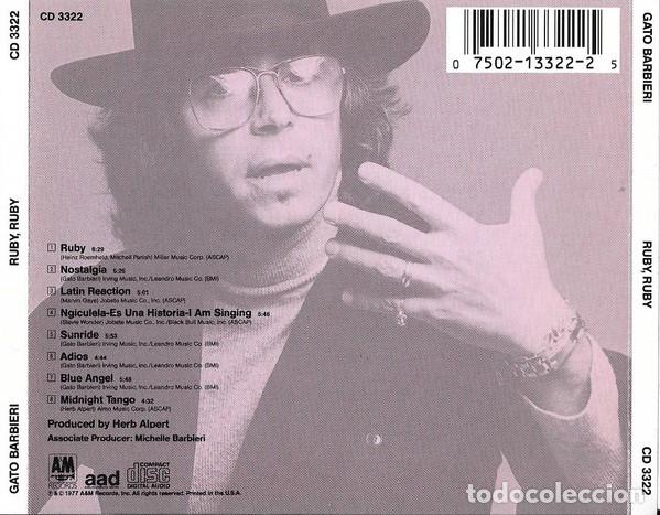 CDs de m&uacute;sica: Gato Barbieri &ndash; Ruby, Ruby - Foto 2