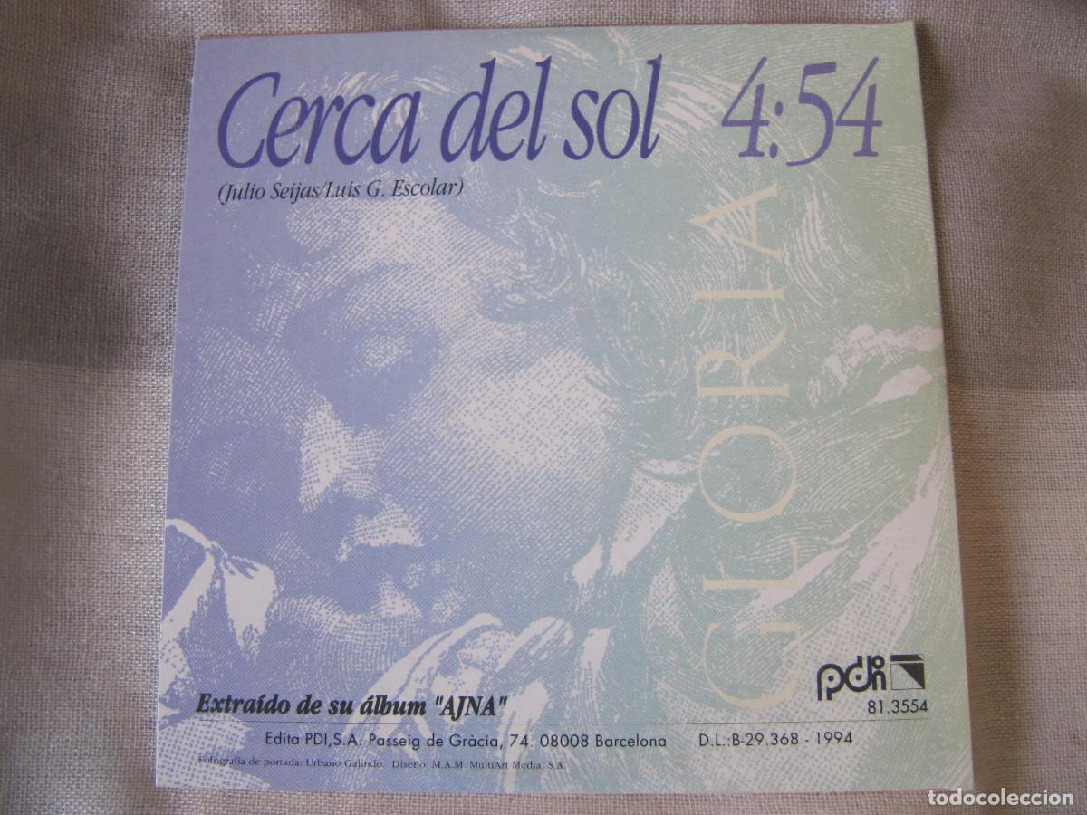 CDs de m&uacute;sica: Gl&ograve;ria - Cerca del Sol - Foto 3