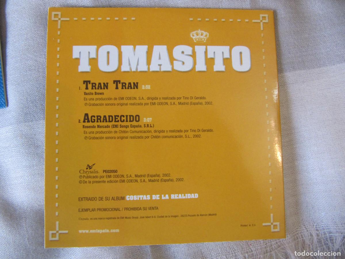 CDs de m&uacute;sica: TOMASITO TRAN TRAN PROMO CD-SINGLE - Foto 2