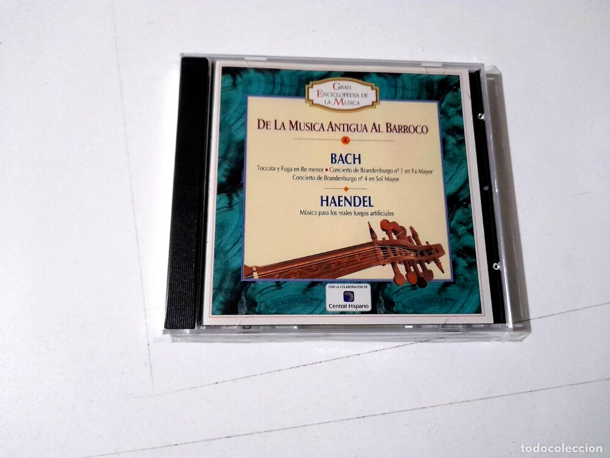 CDs de M&uacute;sica: CD &rdquo;DE LA MUSICA ANTIGUA AL BARROCO BACH HAENDEL&rdquo; CD 14 TRACKS COMO NUEVO
