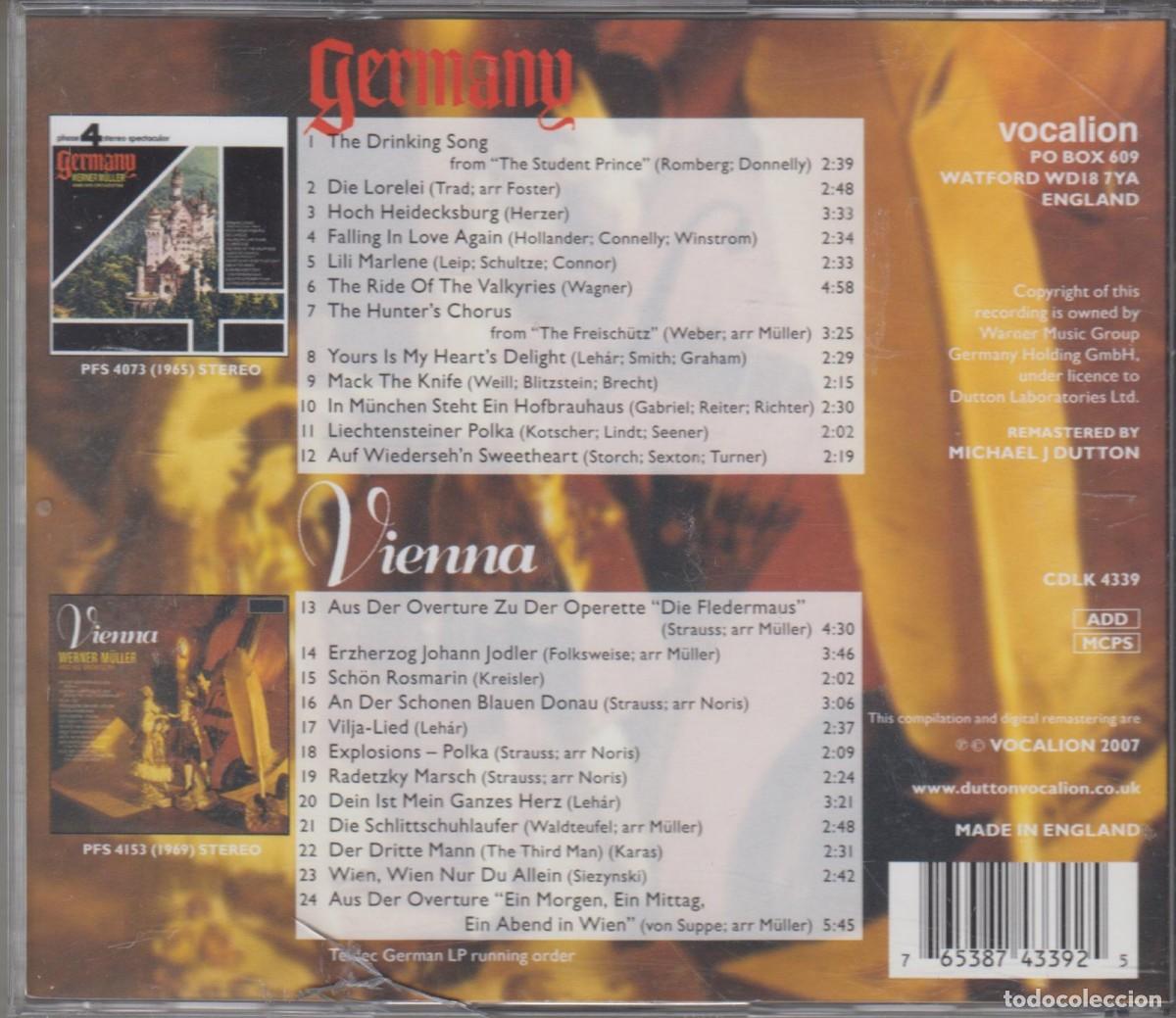 CDs de m&uacute;sica: Werner M&uuml;ller & His Orchestra cd Germany & Vienna 2007 - Foto 2