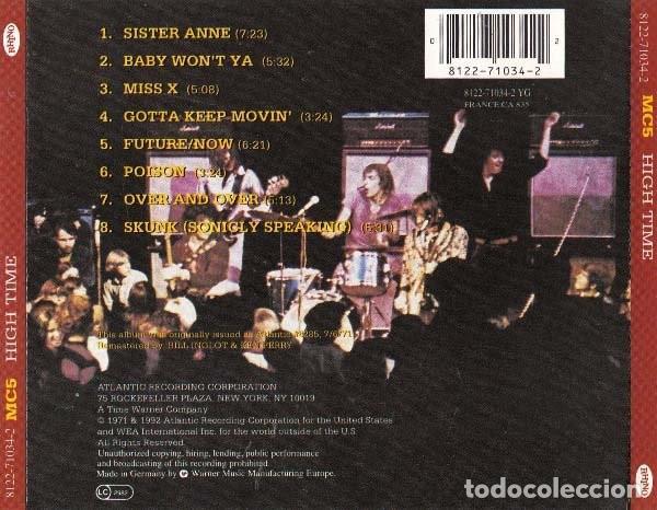 CDs de m&uacute;sica: MC5 - High Time - Foto 2