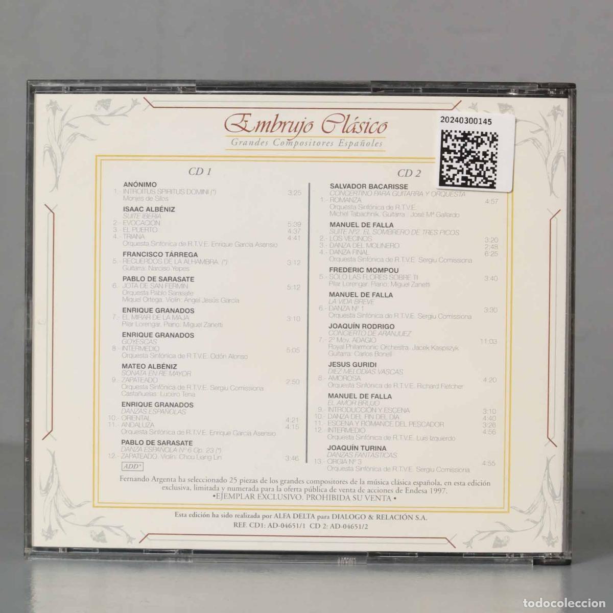 CDs de m&uacute;sica: CD. EMBRUJO CLASICO - Foto 2