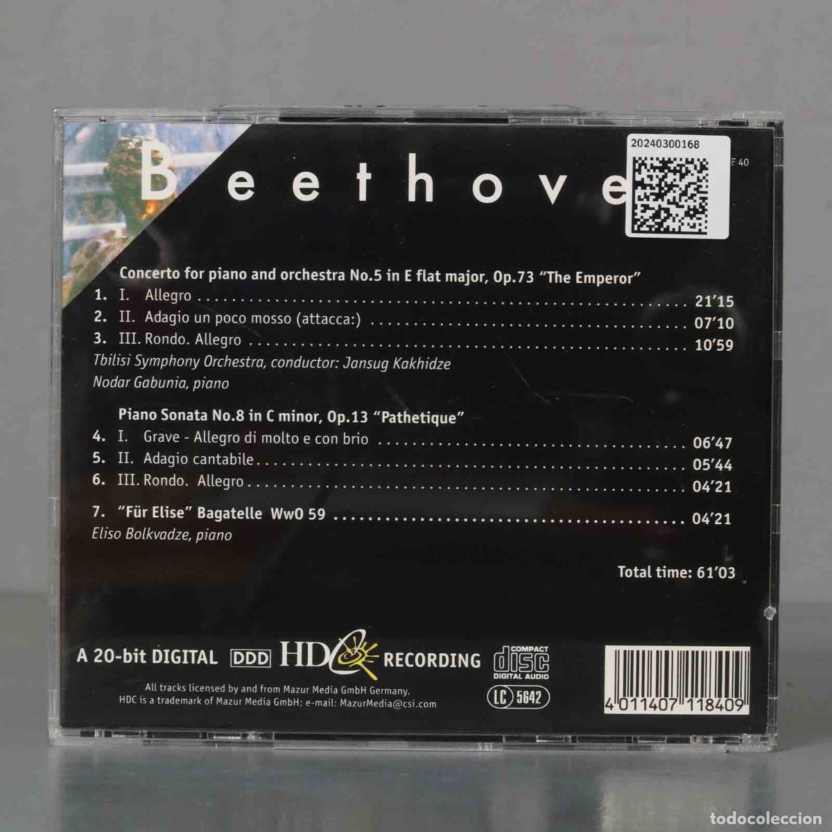 CDs de m&uacute;sica: CD. Beethoven &ndash; The Emperor - Foto 2