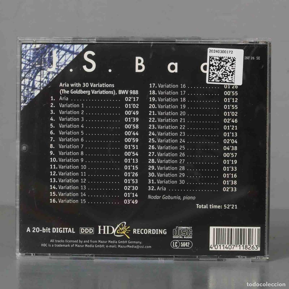 CDs de m&uacute;sica: CD. J.S.Bach &ndash; The Goldberg Variations - Foto 2