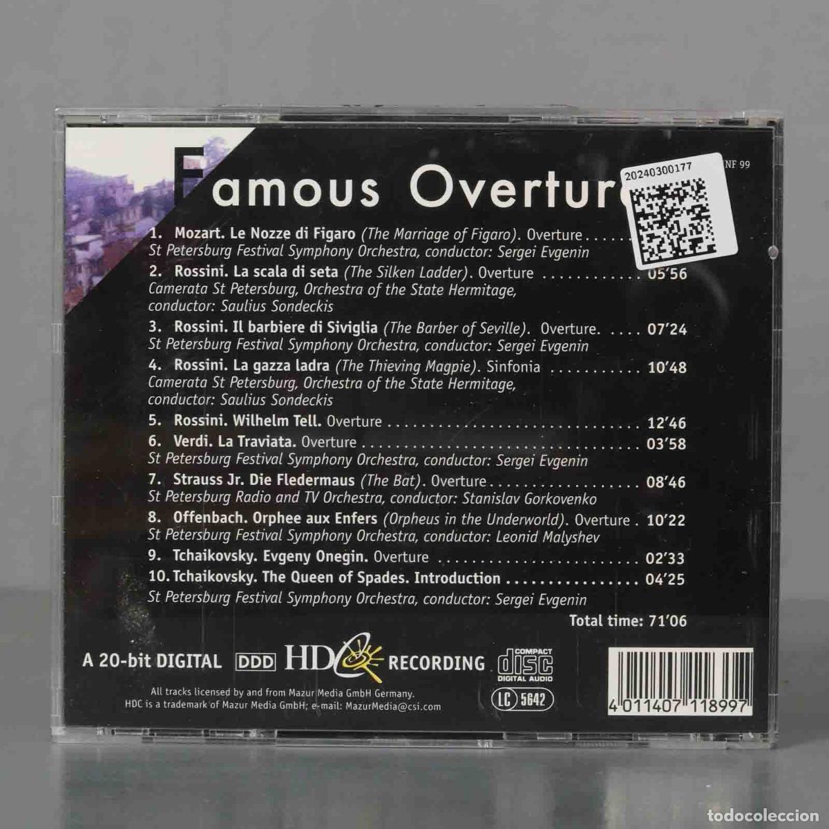 CDs de m&uacute;sica: CD. Various &ndash; Famous Overtures - Foto 2