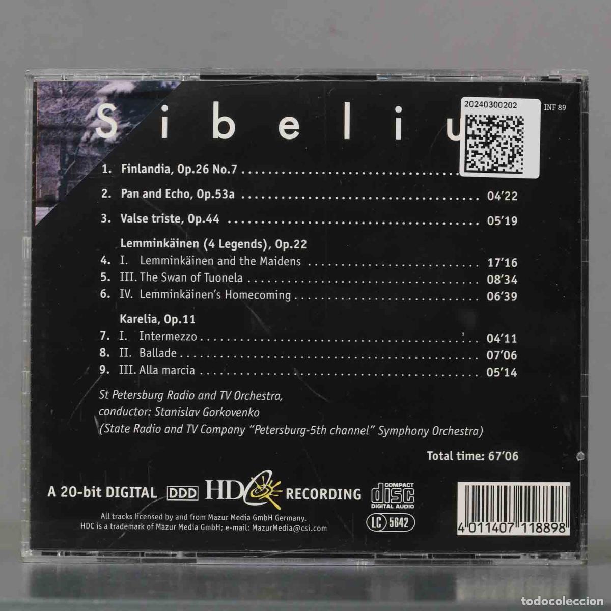 CDs de m&uacute;sica: CD. Sibelius &ndash; Finlandia - Foto 2