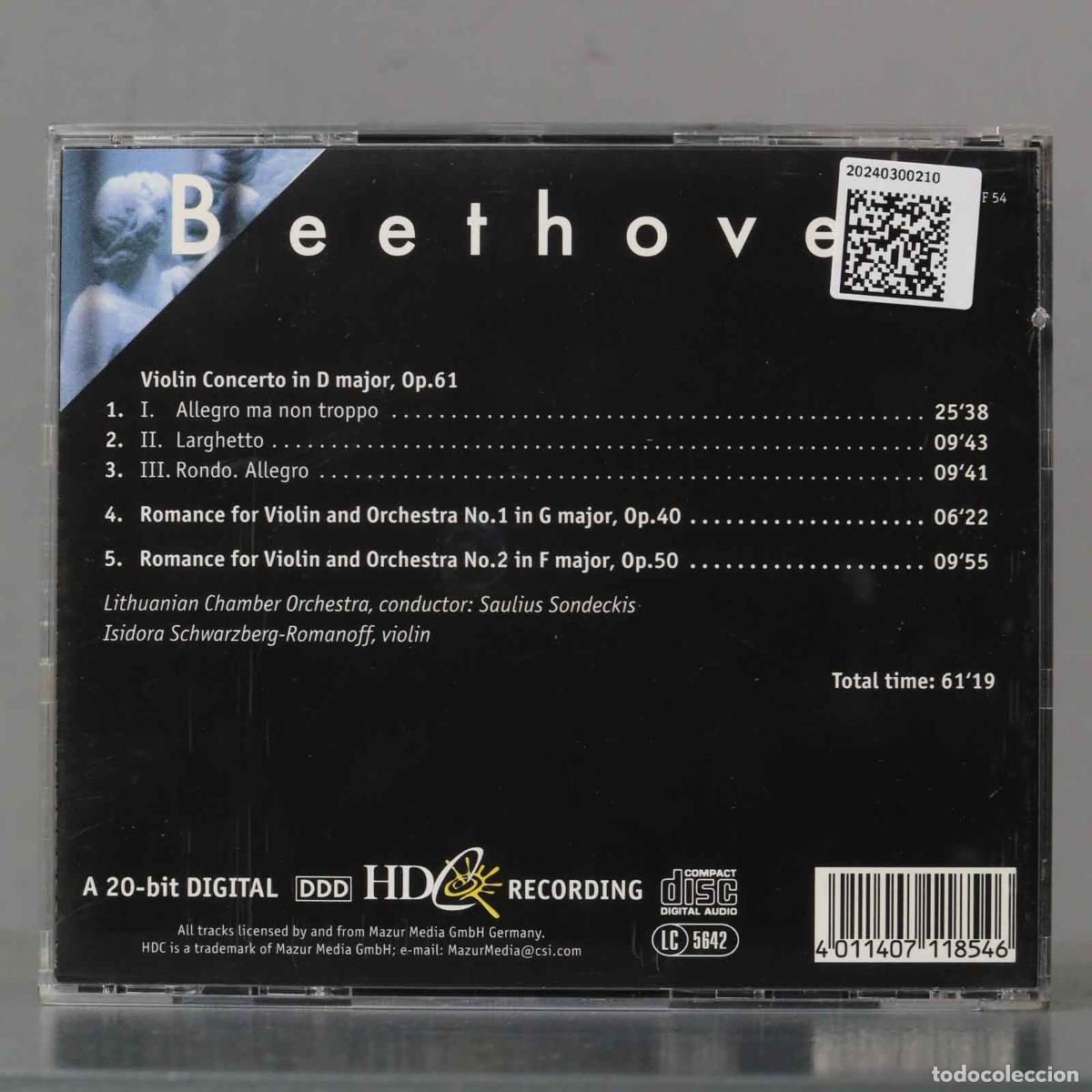 CDs de m&uacute;sica: CD. BEETHOVEN. 61 40 50. KAKHIDZE - Foto 2