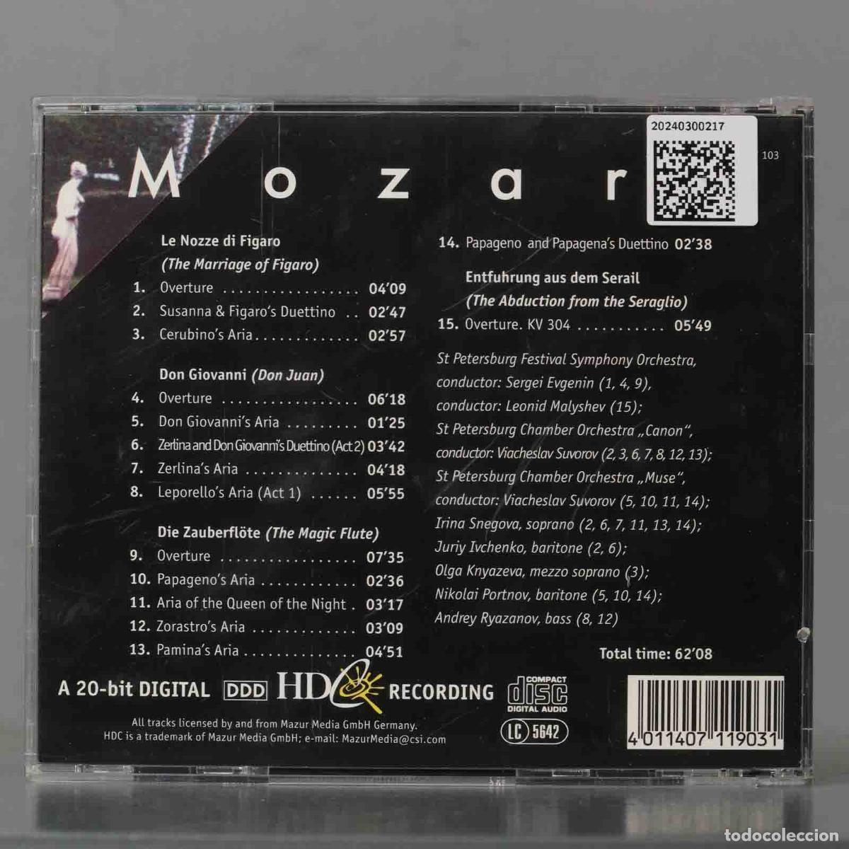 CDs de m&uacute;sica: CD. Mozart &ndash; Operatic Masterpieces - Foto 2