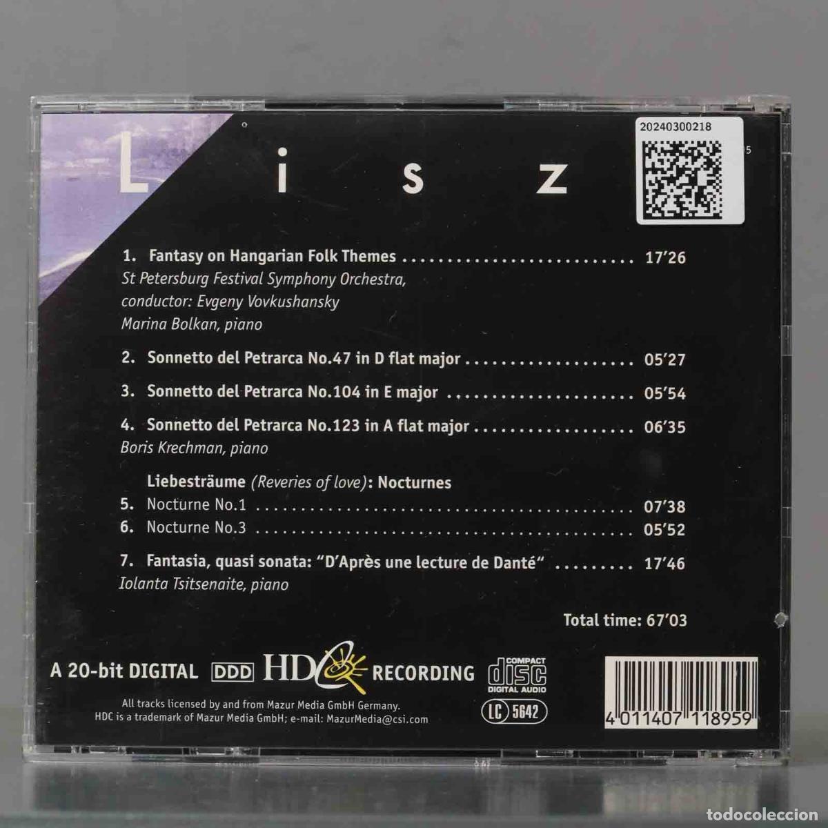 CDs de m&uacute;sica: CD. Liszt &ndash; Piano Works - Foto 2